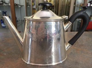 18th Century Wonderful Silver Teapot Great Design C.  1780s Federal Period