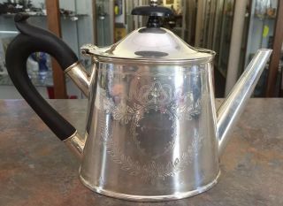18th Century Wonderful Silver Teapot Great Design C.  1780s Federal Period 2