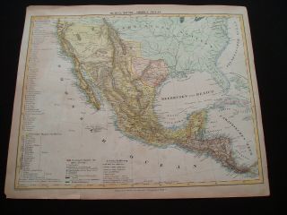 1842 Flemming Map Republic Of Texas United States Southwest Very Rare