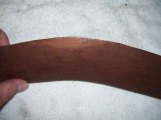 Antique Boomerang Hand Carved Great Collectable 5