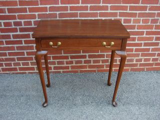 Queen Anne Mahogany Game Card Table Console