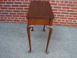 QUEEN ANNE MAHOGANY GAME CARD TABLE CONSOLE 2