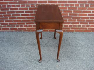 QUEEN ANNE MAHOGANY GAME CARD TABLE CONSOLE 4