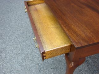 QUEEN ANNE MAHOGANY GAME CARD TABLE CONSOLE 9