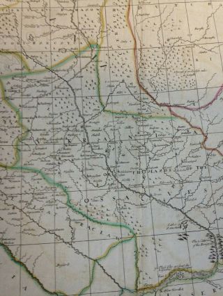 POLAND c.  1750 by JOHN SENEX 18e CENTURY VERY LARGE ANTIQUE ENGRAVED MAP 10