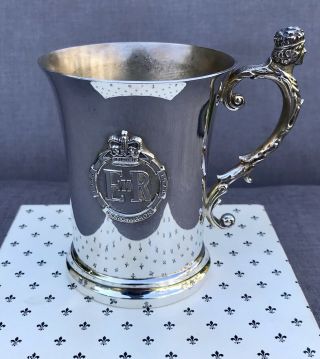LOVELY BOXED SOLID SILVER TANKARD,  BIRM 1978 294.  8g / 9.  47toz 3