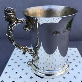 LOVELY BOXED SOLID SILVER TANKARD,  BIRM 1978 294.  8g / 9.  47toz 6