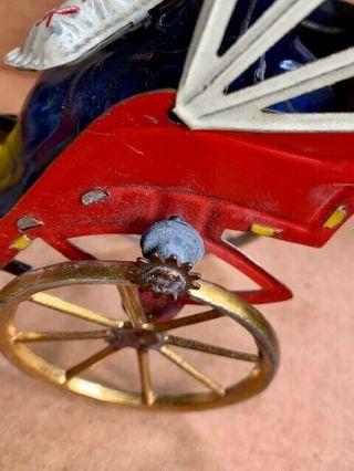 German 1900s Lehmann Mikado Family Asian Porter Rickshaw Tin Litho Wind Up Toy 7