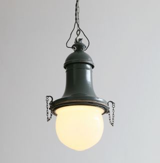 Very rare Industrial design pendant lamp,  AEG,  Kandem,  Bauhaus Peter Behrens 10