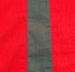 PA Dutch 1900s RED Bars QUILT Top Vintage GREEN Mennonite 2