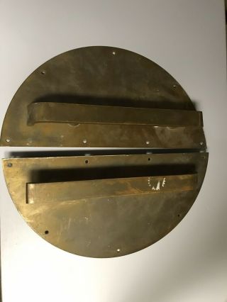Pair Antique Art Deco Bronze Brass Door Push Pull Handle Vtg Architectural