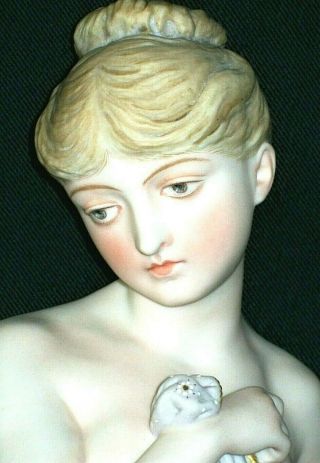 Antique English Copeland Owen Hale Lady Nude Bathing Beauty Porcelain Figurine
