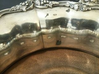 19th Century Silver Plate Wine Champagne Trolley Wagon Oversized Coasters 11