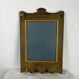 Lovely Hand Carved Wood Coat Hat Hallway Rack with Mirror Oak 8