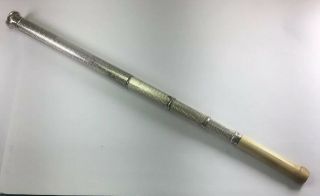 Antique 1925 English Sterling Silver Collapsible Cigarette Holder Size 13.  5” M33