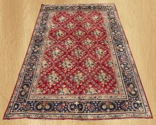 Distressed Antique Hand Knotted Oriental Persain Tabrez Wool Area Rug 10 X 7 Ft