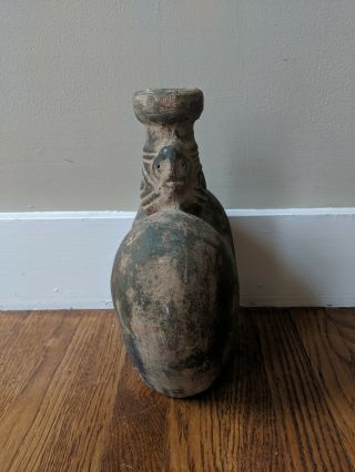 Taino Potiza Heart Shaped Vessel Pre Columbian Pottery Ceramic Vase Terracotta 3