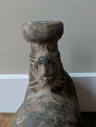 Taino Potiza Heart Shaped Vessel Pre Columbian Pottery Ceramic Vase Terracotta 4