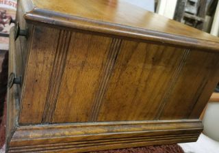 John J.  Clark Vintage Counter 2 - Drawer Spool Cabinet,  Brass Pulls 6