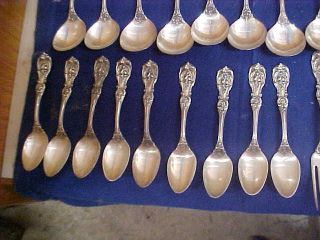 Francis I First 54 pc Flatware Set Reed & Barton Sterling Silver Service for 9 4
