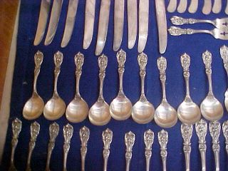 Francis I First 54 pc Flatware Set Reed & Barton Sterling Silver Service for 9 5