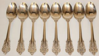 56 PC.  WALLACE GRAND BAROQUE STERLING SILVER FLATWARE SET SERVICE FOR 8 PLUS 10