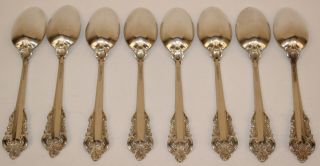 56 PC.  WALLACE GRAND BAROQUE STERLING SILVER FLATWARE SET SERVICE FOR 8 PLUS 11