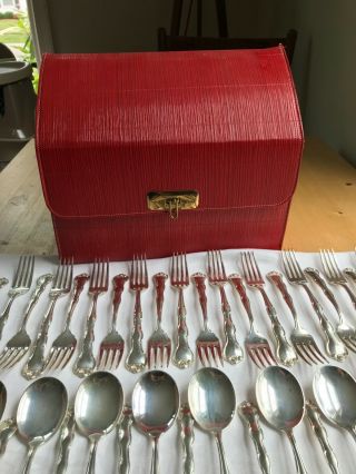 1951 Gorham Sterling Silver Rondo Pattern 81 Piece Flatware Setting 80 t oz. 7