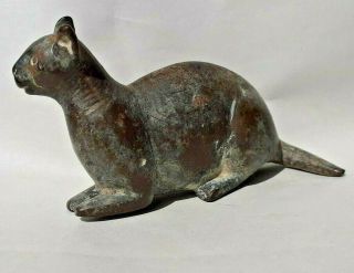 Antique Egyptian Bronze Cat