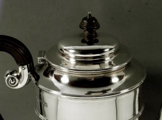 English Sterling Coffee Pot 1901 Queen Anne Manner 5