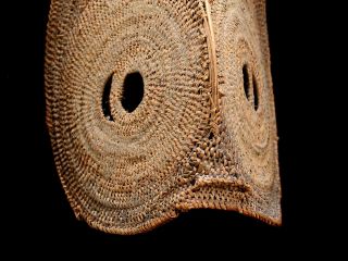 Old Abelam Yam Mask Papua Guinea 11 " Yam Harvest Woven Mask