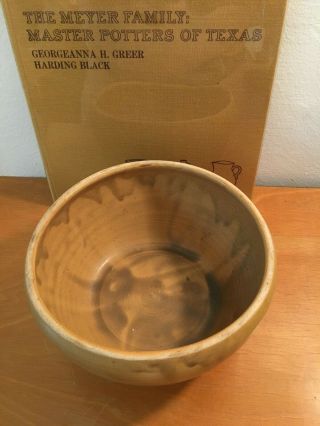 Rare Antique Meyer Pottery Bowl Texas Stoneware Atascosa County Crock Jug NR 10