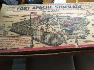 Marx Vintage Fort Apache Stockade Series 5000 Model 3675