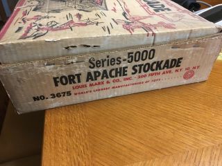 MARX VINTAGE FORT APACHE STOCKADE SERIES 5000 model 3675 2