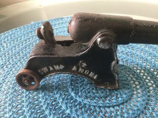 1890’S CAST IRON “SWAMP ANGEL” BLANK SHOOTING CANNON BY IVES & WILLIAM TOY CO. 6