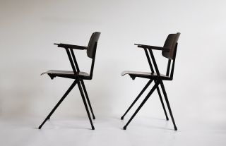 2x Galvanitas S17 Vintage Design Chairs - Jean Prouvé,  Wim Rietveld