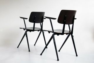 2x Galvanitas S17 vintage design chairs - Jean Prouvé,  Wim Rietveld 5