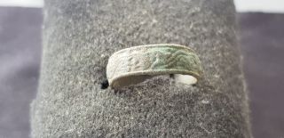 Stunning Very Rare Roman Bronze Finger Ring, .  L35k