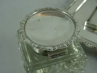SMART solid silver INK WELL,  1924,  783gm 4