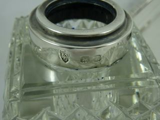 SMART solid silver INK WELL,  1924,  783gm 5