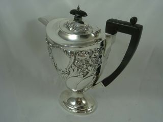 STUNNING EDWARDIAN silver COFFEE POT,  1903,  691gm 3