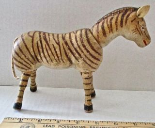 Antique Schoenhut Humpty Dumpty Circus - - - Zebra