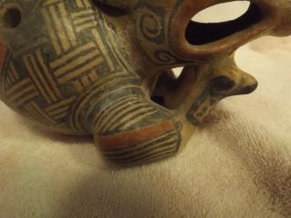 Estate Antique Flute Terracotta sculpture statue pottery Mayan Aztec Mexico 9 