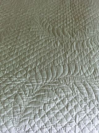 Large Vintage Hand Stitched Durham Quilt 3