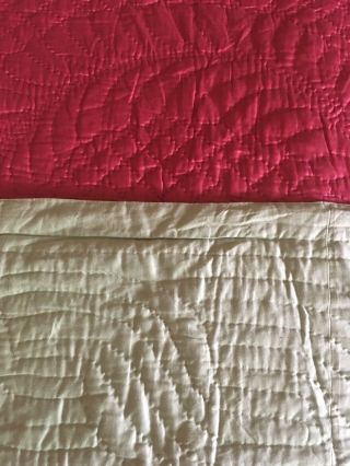 Large Vintage Hand Stitched Durham Quilt 8