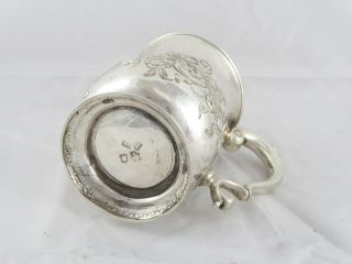 ANTIQUE GEORGIAN GEORGE II SOLID STERLING SILVER MUG TANKARD LONDON 1745 8