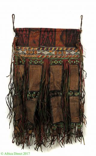 Tuareg Fringed Leather Panel Tent Hanging Mali African Art Was $150.  00