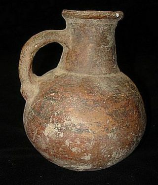 Rare Painted Jug Pitcher With Handle 3000bc