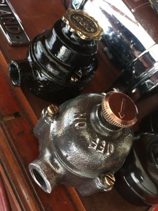 Vintage Industrial Walsall Switch Brass Cast Iron 1950s