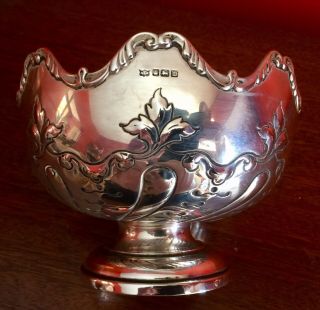 Solid Silver Bowl By Mappin & Webb Sheffield 1904
